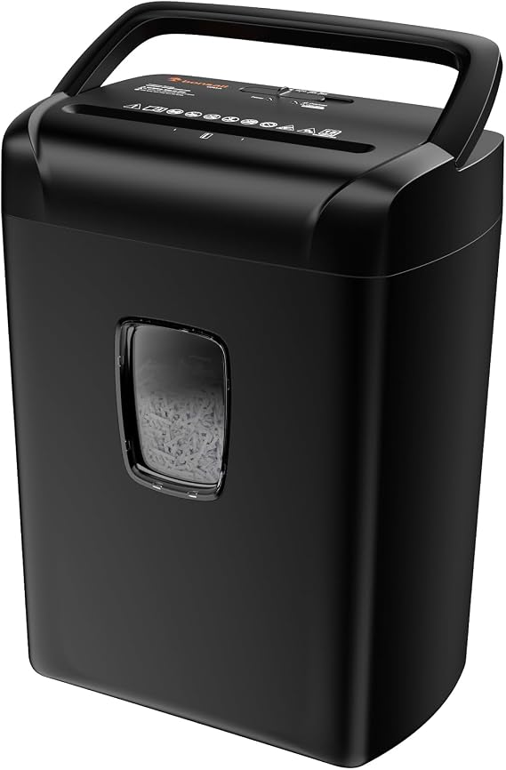 Bonsaii 15-Sheet Cross Cut Paper Shredder for Home Office Heavy Duty
