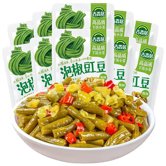 Pickled Long bean Chinese pickles Chinese food 25g/ bag X10 (8.82 oz)