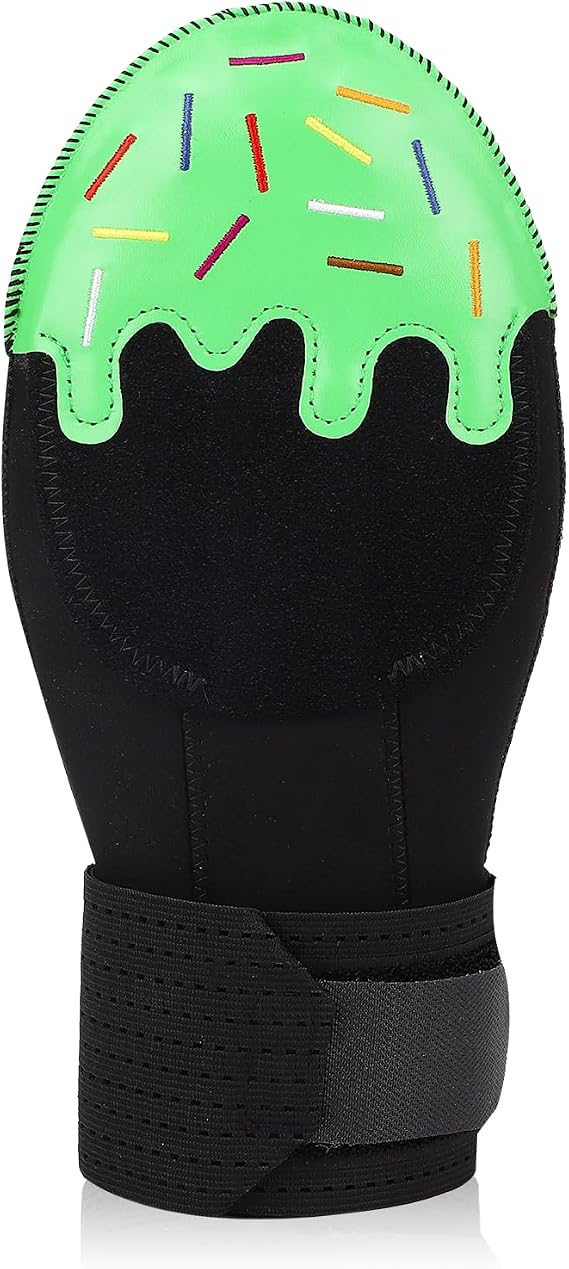 Baseball Left Right Hand Universal Embroidery Pattern Elastic Baseball Hand Guard for Softball (Green)