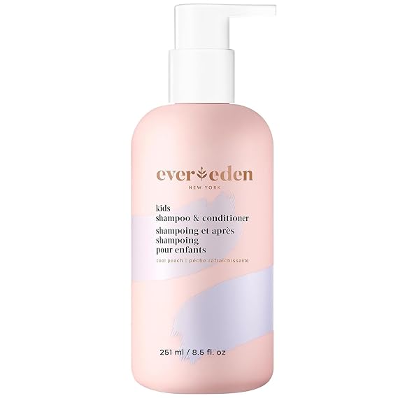 Evereden Kids 2-in-1 Shampoo & Conditioner, Dermatologist-Tested, Ages 3+