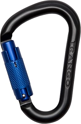 TRANGO Regulock HMS Triplelock-Black Autolock, 112mm | Rock Climbing Protection