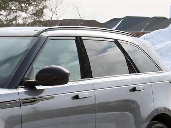 Rvinyl Pillar Post Window Trim Compatible with Land Rover Range Rover Velar