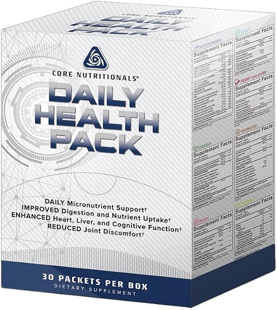 Core Nutritionals Daily Health Pack, Complete Wellness Support, 30 Packets