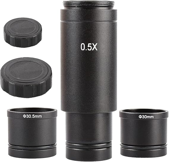 Focusable-Microscope C-mount 30/30.5mm Adapter Trinocular Reduce Lens Camera Adapter Suitable For Olympus-Microscope Camera Adapter With-charging For-tripod With Charging-port Spotting Lens