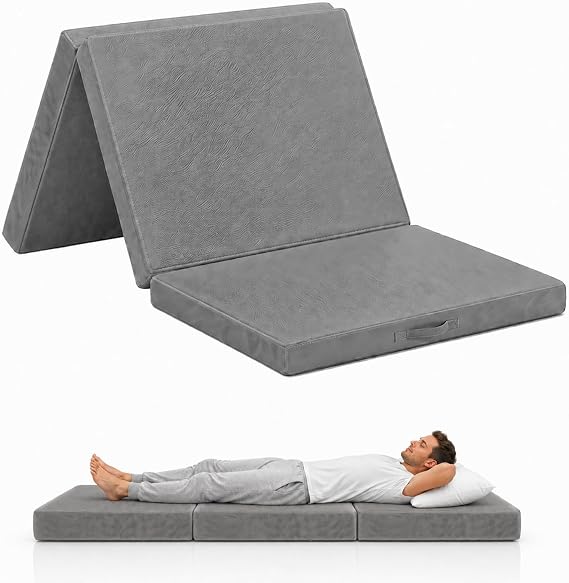 Single Folding Mattress Tri Fold Memory Foam Portable Pad foldable mattress
