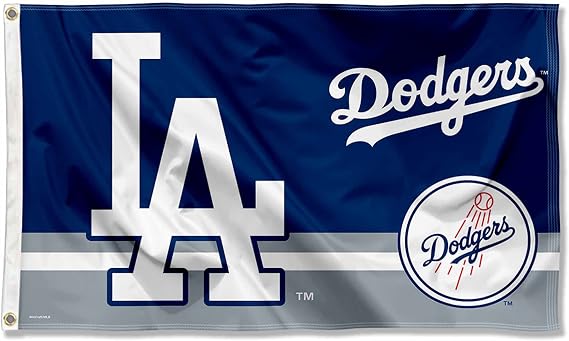WinCraft Los Angeles Dodgers Logo Insignia 3x5 Foot Grommet Banner Flag