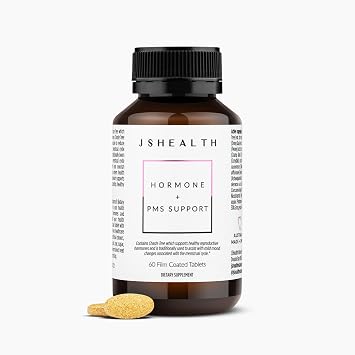 JSHealth Hormone Balance for Women. PMS Support with Vitamins B3, B6, Magnesium. Premenstrual Tension Relief. Nutritionist-Formulated, Vegan 60 Tablets