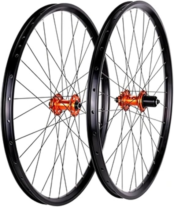 Compatible for ZTTO P3 MTB Wheelset 2629in 25mm Rim Multiple Hub Spacing 6Pawl Freehub Structure(Orange AL25)