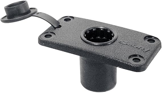 Scotty #0244-BK Flush Deck Mount with Rain Cap