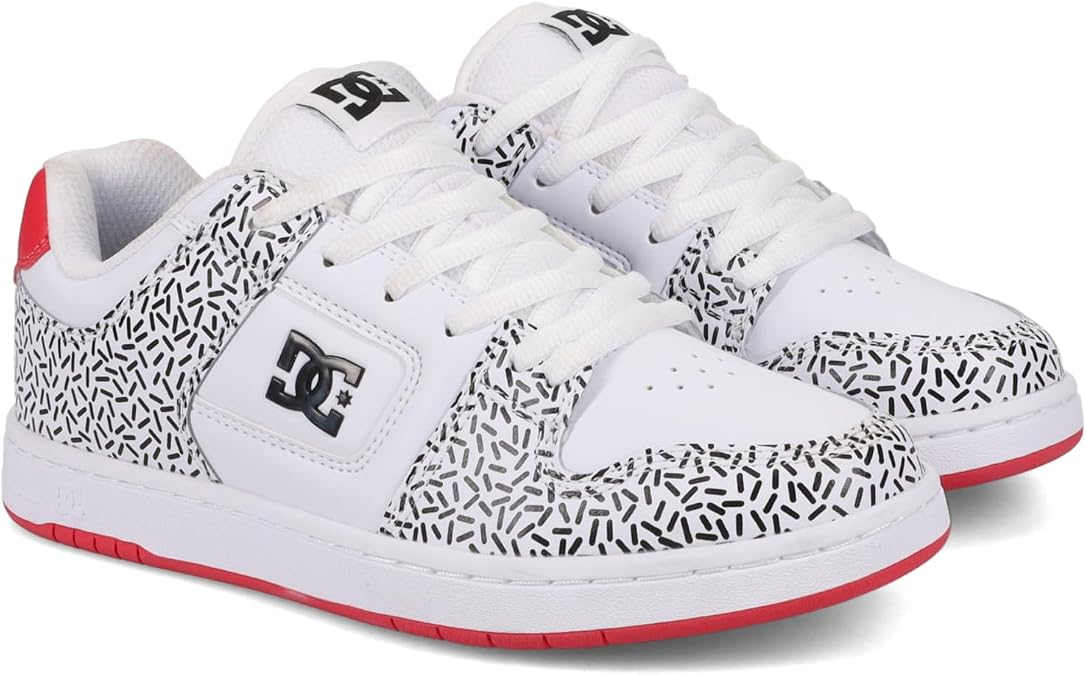DC Women's Manteca Sneaker White/Black/Pink