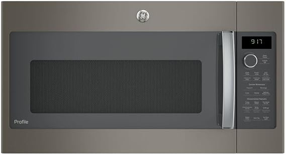 1.7 cu. ft. Over-the-Range Microwave with 950 Watts, Chef Connect, Sensor Cooking Controls, Convection, Fast Cook, Bake, Roast, 3-Speed 300 CFM, Steam Clean and LED Cooktop Lighting