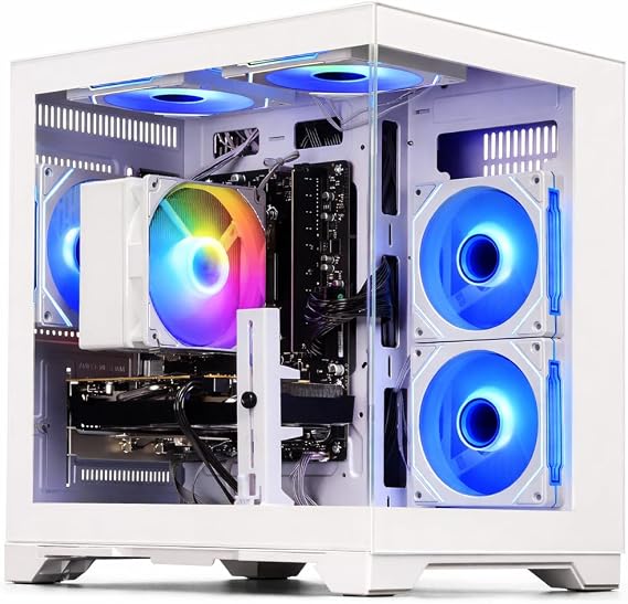 Gaming PC Desktop Computer - Ryzen 5 5500, Radeon RX 6500XT 4GB