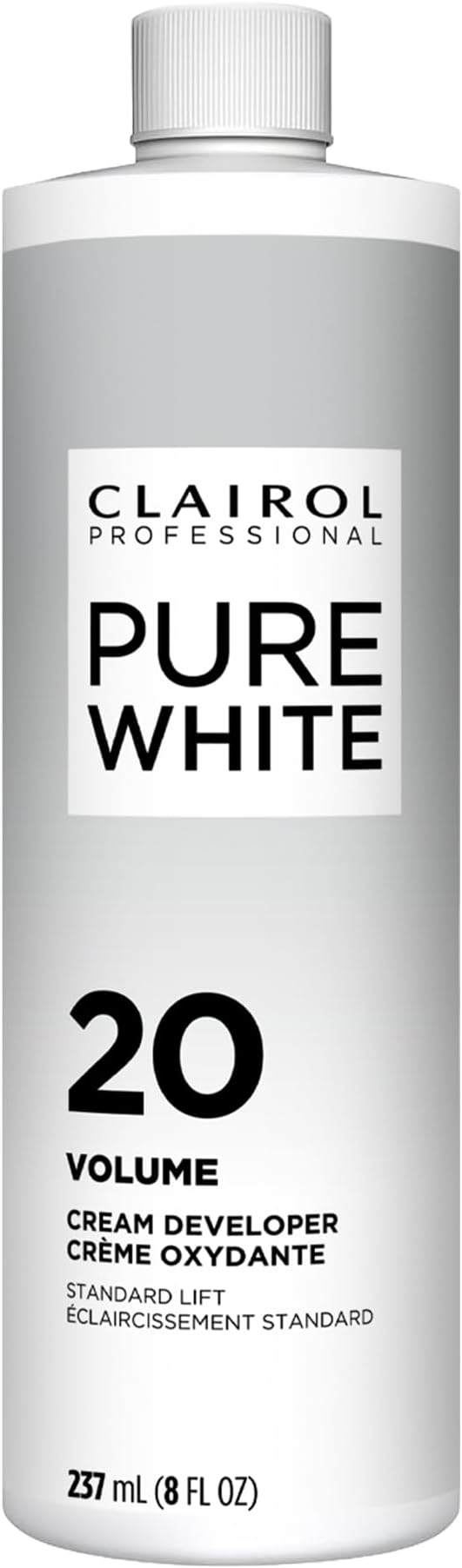 Clairol Professional Clairoxide Pure White 20 Volume Cream Developer, 8 Fluid Ounce Pack of 1