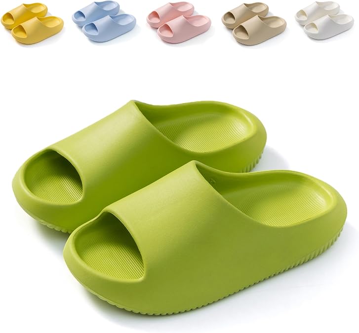 Kids Cloud Sliders Boys Girls Slippers Sandals Comfort Lightweight Slippers Non Slip EVA Shower Beach Pool Sliders