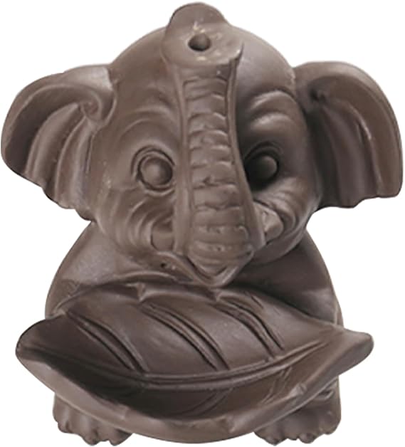 Ceramic Incense Holder Cute Elephant Waterfall Incense Burner | Ceramic Incense Holder, Aromatherapy Home Decoration for Spa Yoga Meditation