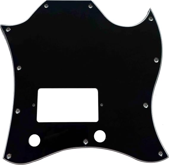 For Gibson SG Standard Single Humbucker Style Guitar Pickguard (3 Ply Black)