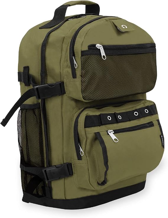 Everest Oversize Deluxe Multipurpose Backpack, Olive/Black