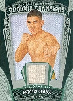 Autograph Warehouse 343092 Antonio Orozco Player Worn Jersey Patch Hockey Card - Boxing 2015 Upper Deck Goodwin No. Mao