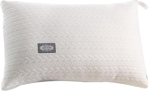 Bed Pillow, Breathable Washable Feather Queen Pillows with Zipper,Hotel Quality Supportive Luxury Bed Pillows for Sleeping for Home Bedroom Bedding Sleeping Indoor Back Stomach Sleepers
