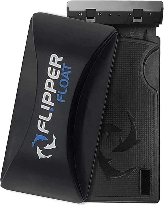 FLIPPER Standard Magnetic Aquarium Glass Cleaner 2-in-1 Scrubber and Scraper, Hands-Free Fish Tank Cleaner for Algae Removal, Safe for Glass & Acrylic Tanks up to 1/2" (12mm), Freshwater & Saltwater