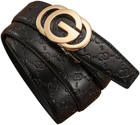 Ratchet Designer Belts for Men Leather Belts with Automatic G Buckle,Mens Belt with Gift Box