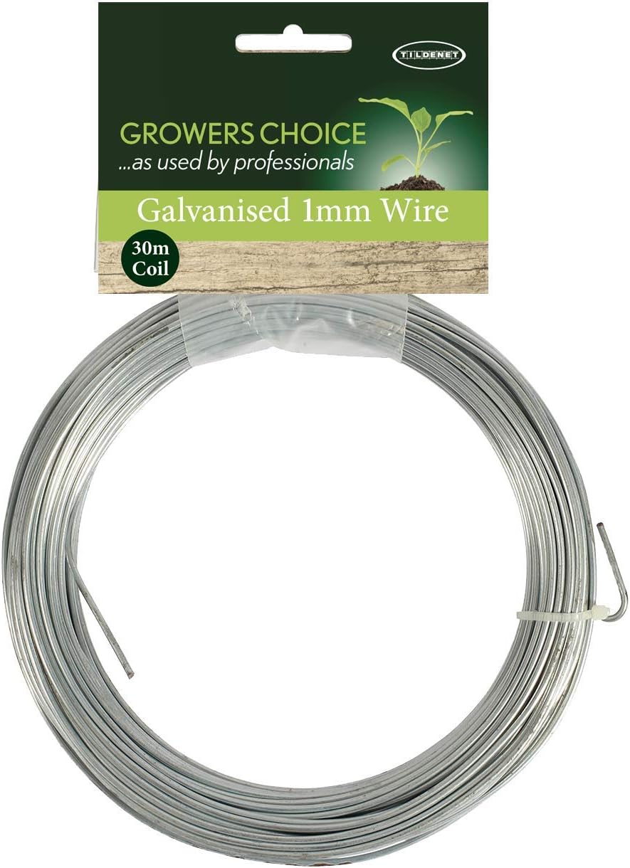 Tildenet 30m 1mm Galvanised Wire Coil