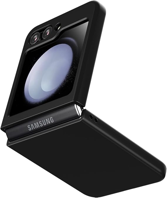 Cresee Case for Samsung Galaxy Z Flip 5 (2023) Thin Hard Matte Phone Case for Galaxy Z Flip5 - Black