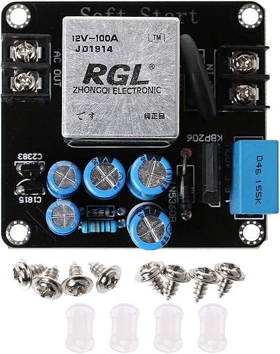 XISAOK 100A 4000W High-Power Soft Start Circuit Power Board for Class A Amplifier Amp High Power Soft Start Circuit Board