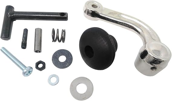 Jotul Wood Stove Nickel Front Door Handle Complete Assembly: 155462-SPFL