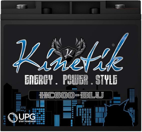 Kinetik HC600BLU 600W 12V Power Cell Replacement Battery for Power Acoustik GT5-2500