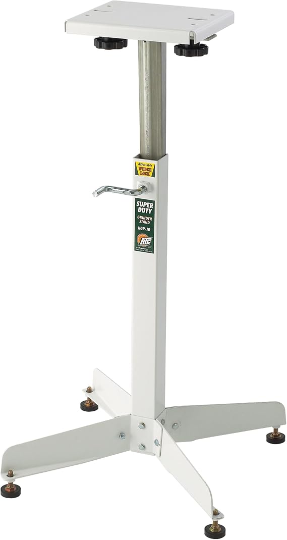 HTC Adjustable Bench Grinder Stand Pedestal - Adjustable Height HGP-10