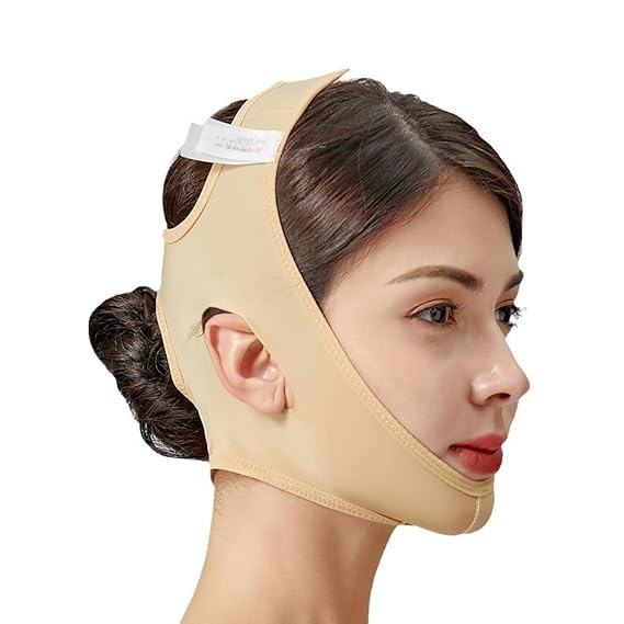 Face Toning Belts Facial Lifting Slimming Belt Adjustable Chin Stra For Sleeping Reusable V Line Lifting Mask(Medium)