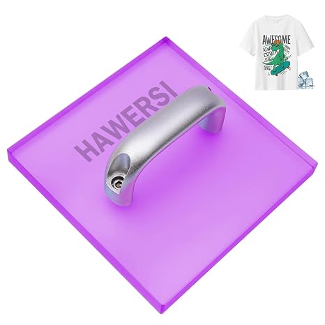 HTV Cooling Block for Heat Press,Heat Transfer Projects Cooing Tool,7" x 7"-Cooling Fast & Distribute Temperature Evenly,Accessories for Sublimation,Iron on Vinyl,DTF Film,Transfer Paper-Purple