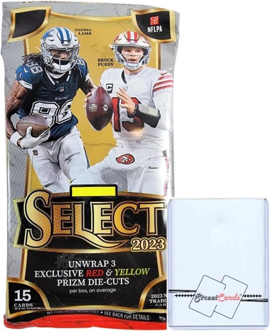2023 Panini Select Football NFL Jumbo Cello Value Pack of 15  Top Loader! Street Cards!