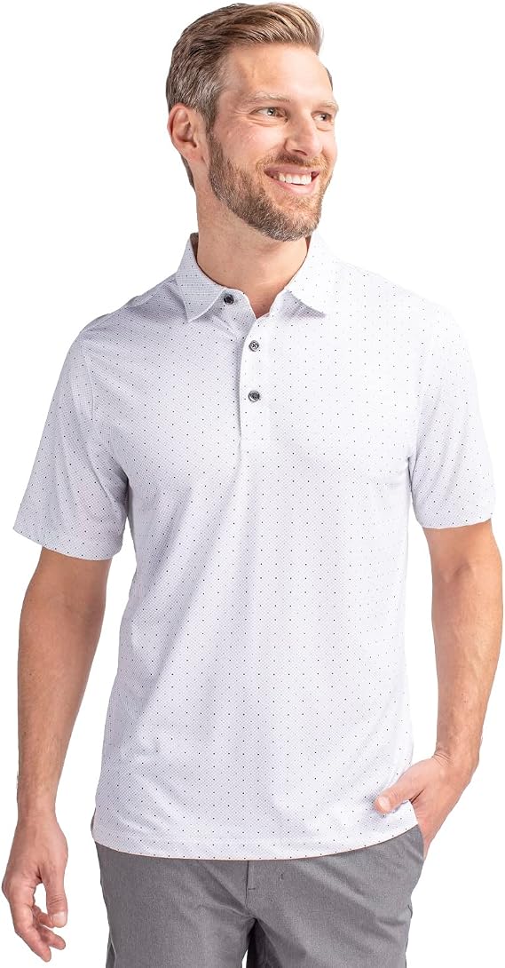 Cutter & Buck Men's Cutter & Buck Men's Pike Polo Double Dot Print