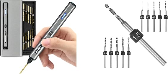 AM ARROWMAX Cordless Mini Drill Pen & AM ARROWMAX PCB Micro Drill Bit Set