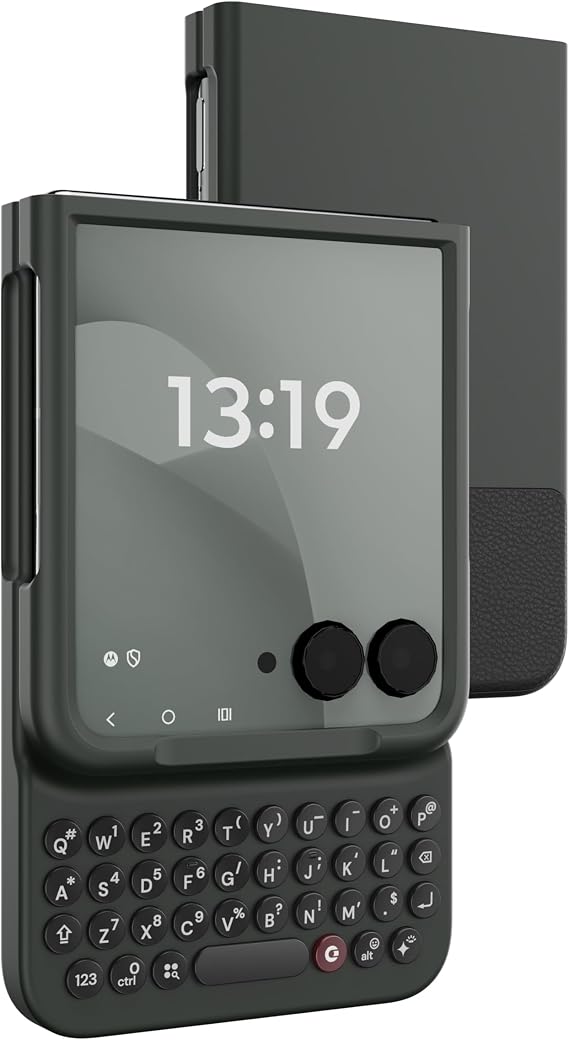 Clicks Case Smartphone Case with Keyboard for Motorola Razr 50 / Razr 50 Ultra/Razr 60 / Razr 60 Ultra Onyx