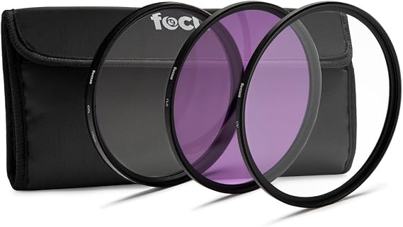 Focus Camera 40.5mm 3-Piece UV, CPL, FLD Lens Filter Kit