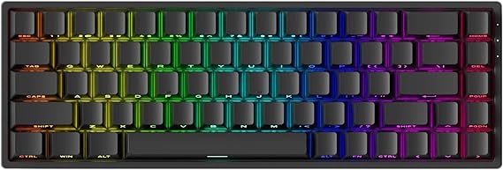 MONSGEEK FUN68 Rapid Trigger Gaming Keyboard 8k SP HE Wired 65% Black Keyboard, Glare Magnetic Switch