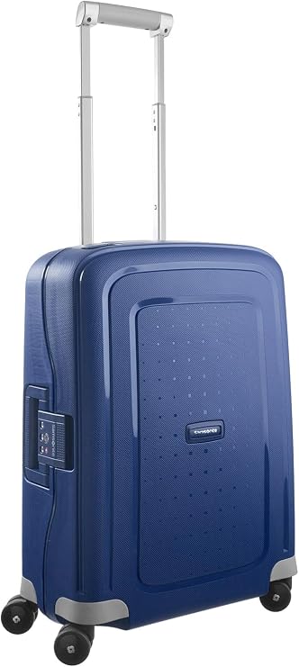 Samsonite S'Cure - Spinner S, Hand Luggage, S (55 cm), 34 L, Blue (Dark Blue)