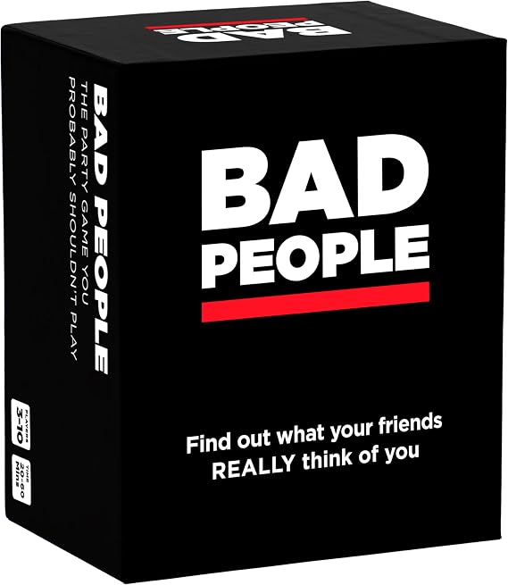 BAD PEOPLE Party Game Hilarious Adult Card Game for Friends & Game Night | Funny Conversation & Icebreaker Board Game for Parties, Pregames, Social Gatherings & Fun Gift Ideas