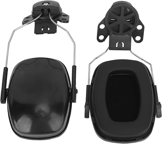 Hilitand Noise Reduction Hard Hat Ear Muff, Safety Earmuffs with 27dB Noise Reduction Rating, Attachable to Helmet, Comfortable for Adults, Unisex