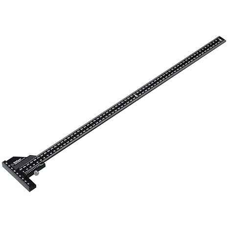 Scriber Gauge 600mm Long Metric Measuring and Marking Tool, Layout Gauge, CNC Aluminum Ruler for Woodworking, Joinery, Cabinet, Framing and Furniture (New Version)