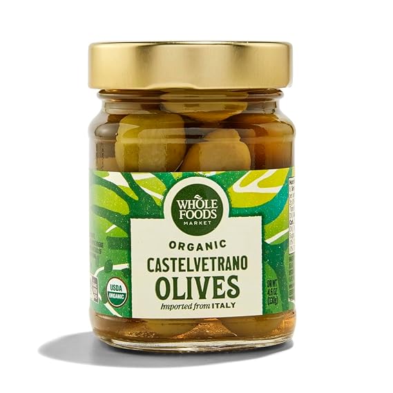 Whole Foods Market, Organic Castelvetrano Olives, 4.58 Ounce
