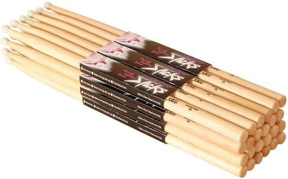 OnStage On Stage Hickory 2B Nylon Tip Drumsticks 12 Pairs