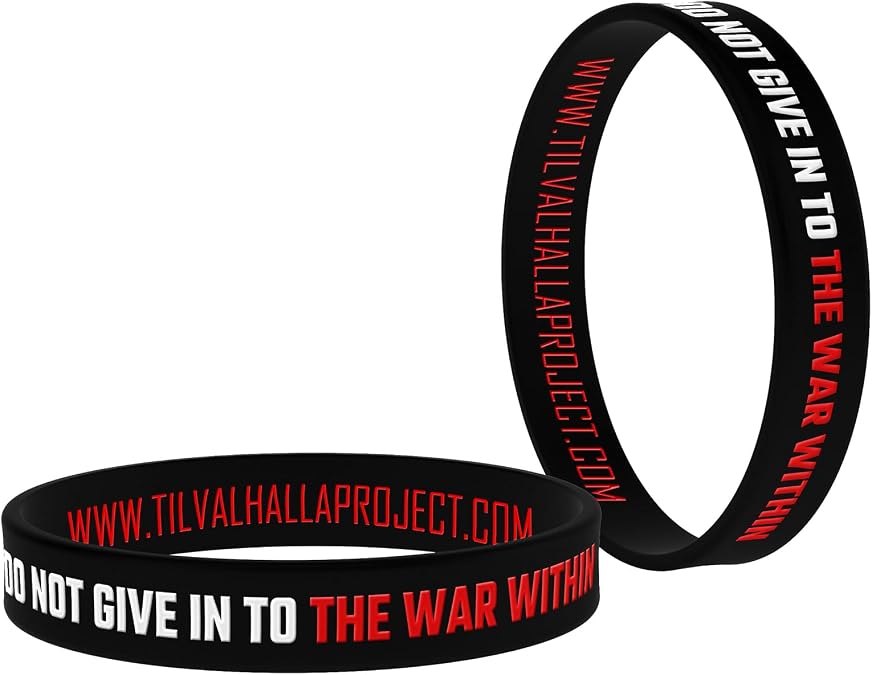 Til Valhalla Project Silicone Bracelets | Rubber Bracelets for Men | Mens Jewelry for Gym & Fitness | Veteran Owned & Operated | Proudly Printed in the USA