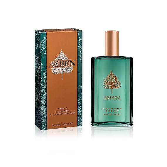 Aspen Cologne Spray, Vegan Formula, Cologne Spray, Woody Spicy Scent, 118 ml (4oz)