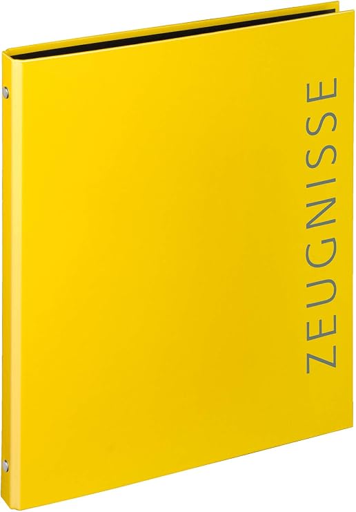 VELOFLEX - Certificate Ring Binder Velocolor DIN A4 4-Ring Yellow