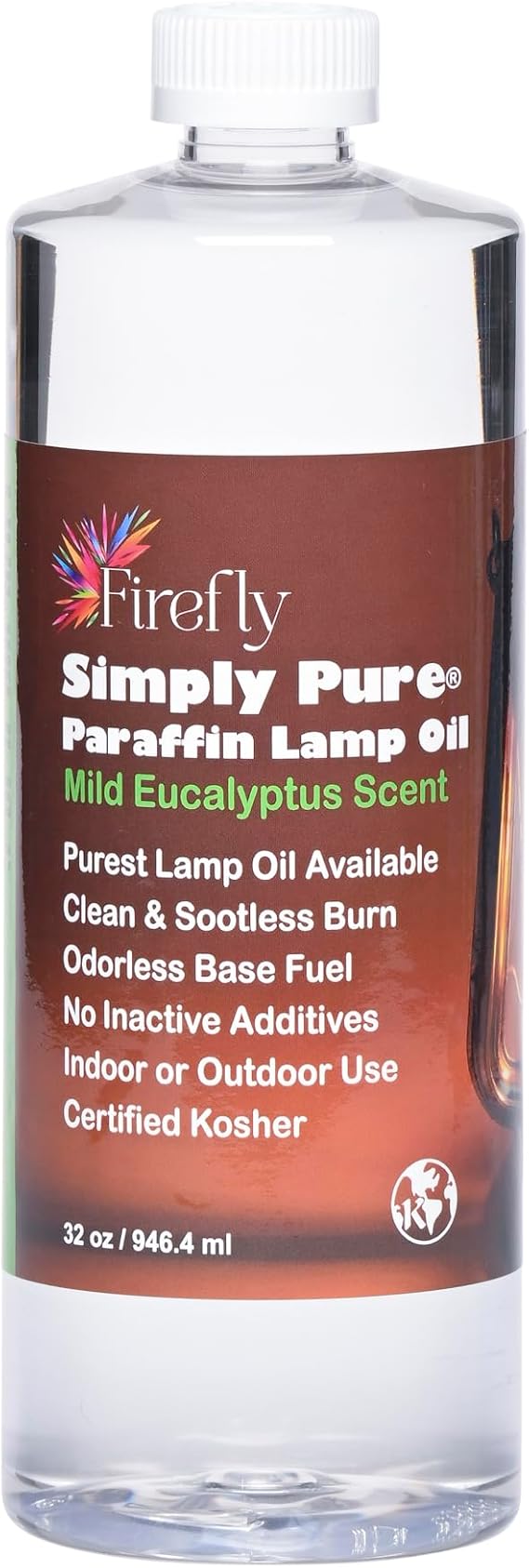 Firefly - Premium Paraffin Lamp Oil 32 oz - Smokeless Indoor Fuel