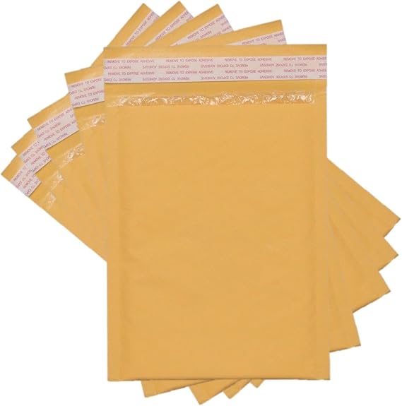 Sales4Less #4 Kraft Bubble Mailers 9.5X14.5 Inches Shipping Padded Envelopes Self Seal Waterproof Cushioned Mailer 100 Pack
